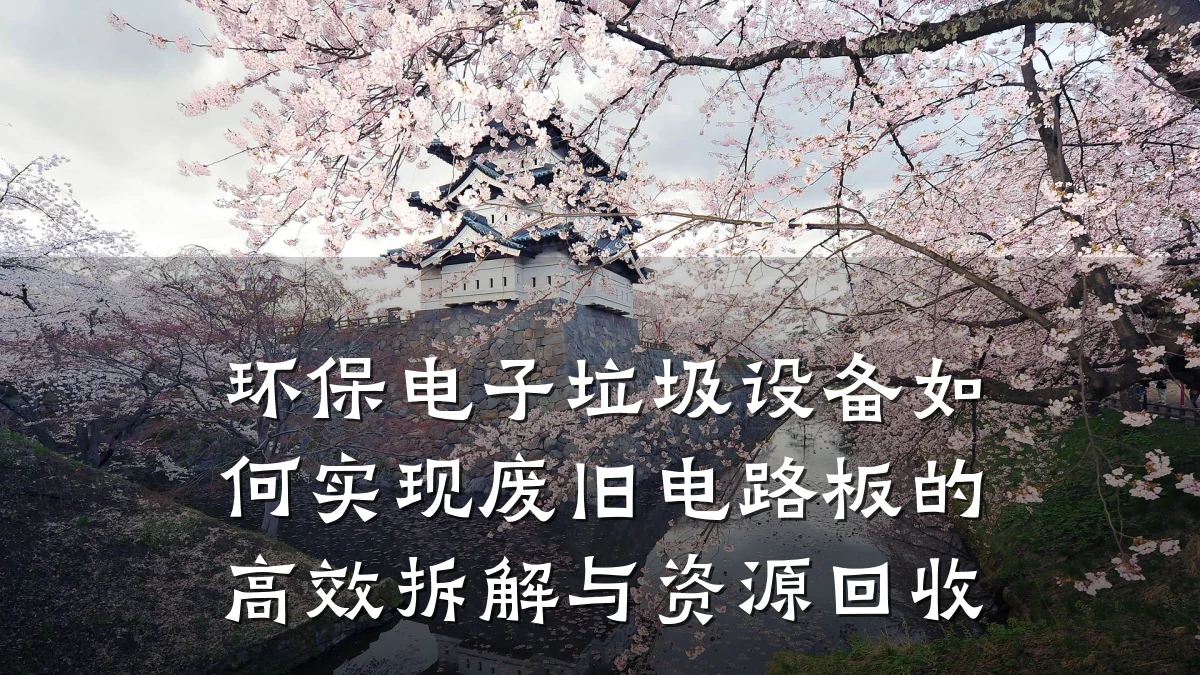 环保电子垃圾设备如何实现废旧电路板的高效拆解与资源回收